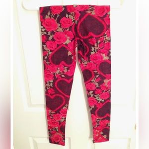 *NEW* LuLaRoe Leggings Tall & Curvy Valentines Red Pink Black Heart Rose UNICORN